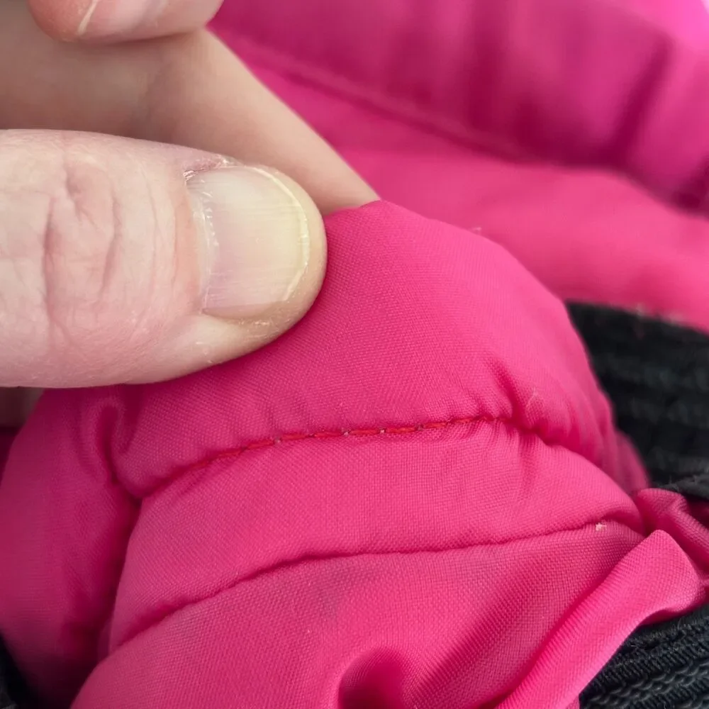 L.L. Bean Baby 12-18M Cold Buster Thinsulate Pink Snowsuit Grow Cuffs Winter